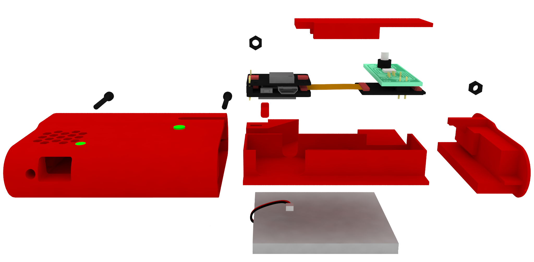 Parts of the Gorgas tracker